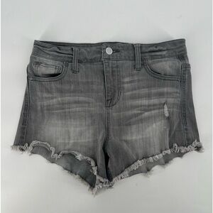 Celebrity Pink Gray Distressed Cut Off Jean Shorts Size 3 Women’s